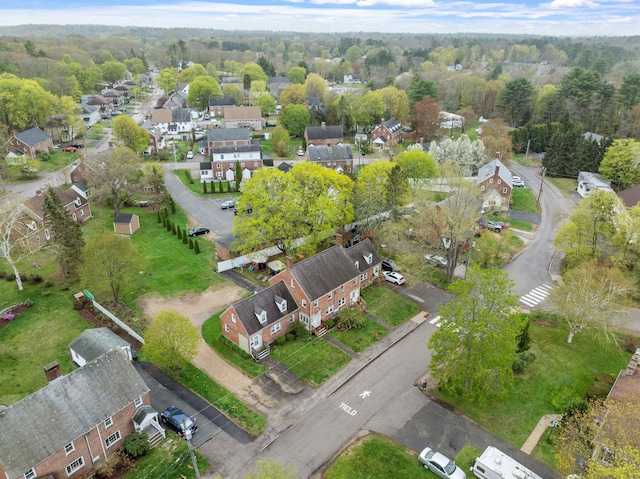 drone / aerial view with a residential view