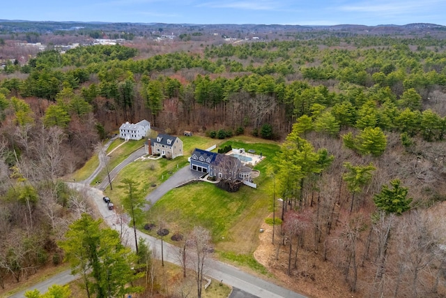 8 Palis Dr, Salisbury, MA 01952 - drone / aerial view featuring a forest view