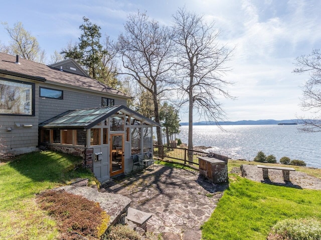 25 Oakledge Dr, Burlington, VT 05401 - view of yard with a water view