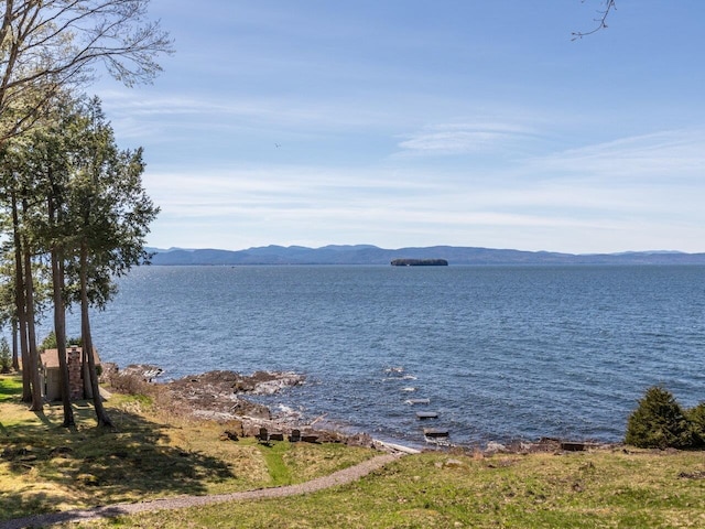 25 Oakledge Dr, Burlington, VT 05401 - view of water feature with a mountain view