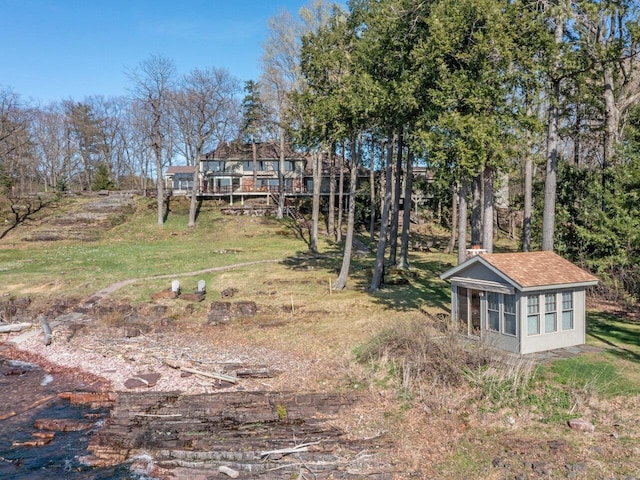25 Oakledge Dr, Burlington, VT 05401 - view of yard featuring an outdoor structure