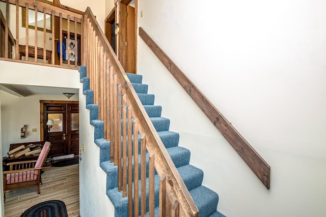 26 Private W 4, Maidstone, VT 05905 - stairway featuring wood finished floors