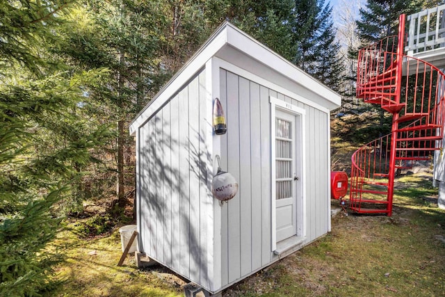 26 Private W 4, Maidstone, VT 05905 - view of shed with stairs