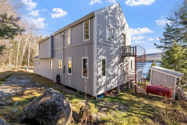 26 Private W 4, Maidstone, VT 05905 - view of property exterior featuring stairway and heating fuel