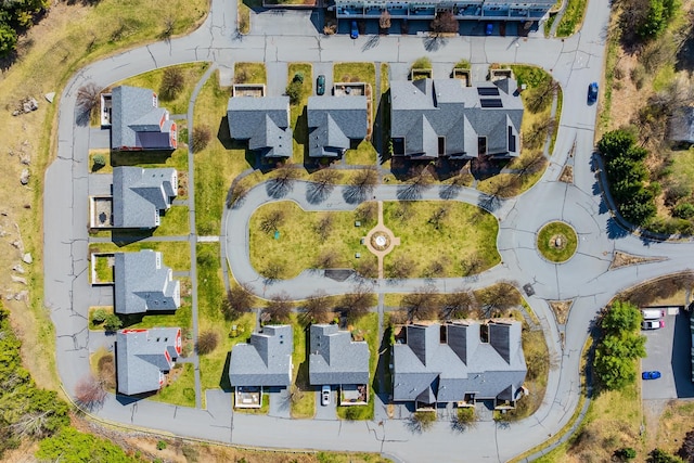 aerial view featuring a residential view