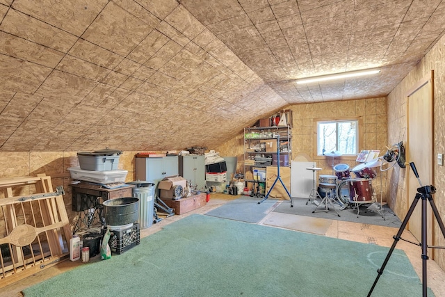 view of attic