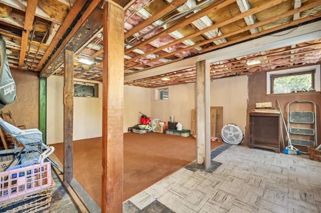 view of basement