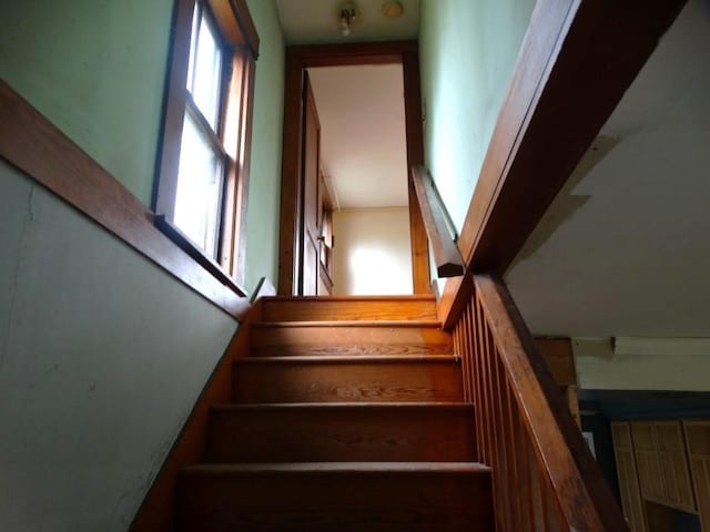 view of stairway