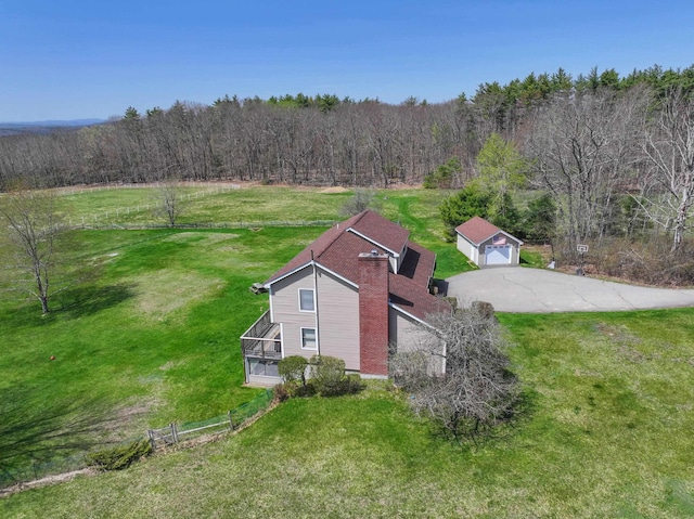 390 Bear Hill Rd, Loudon, NH 03307 - aerial view featuring a forest view