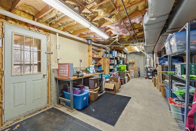 view of basement