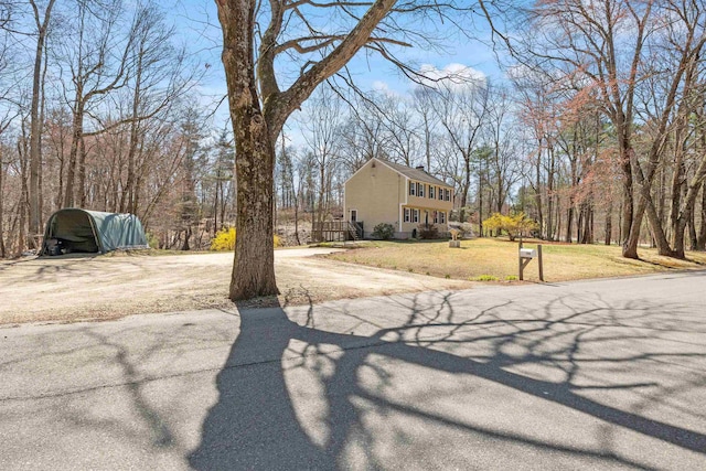 view of street with driveway