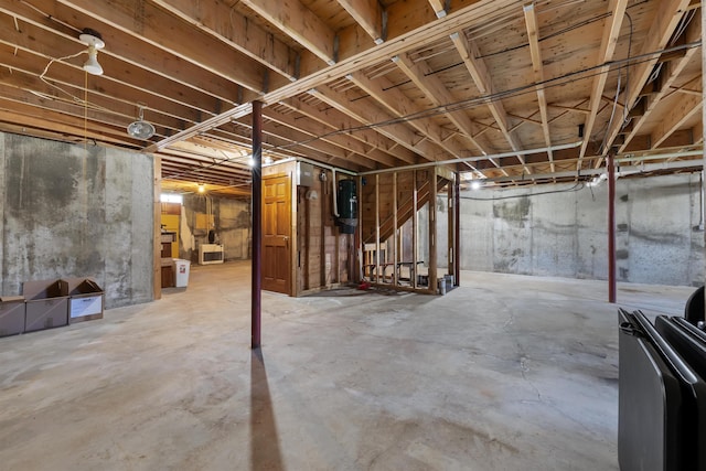 93 Roller Coaster Rd, Laconia, NH 03246 - unfinished basement with a central vacuum unit