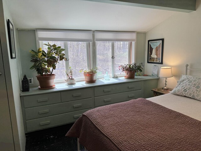 60 Effingham Rd, Ossipee, NH 03864 - bedroom featuring vaulted ceiling