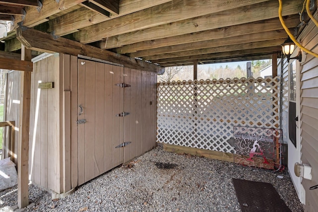 view of outbuilding
