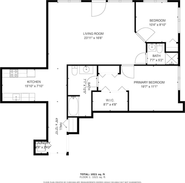 193 St Paul St Unit 101, Burlington, VT 05401 - room layout