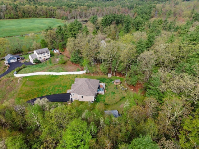 11 Carriage Hill Rd, Wilton, NH 03086 - view from above of property featuring a heavily wooded area