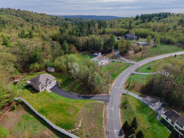 11 Carriage Hill Rd, Wilton, NH 03086 - aerial overview of property's location with a forest