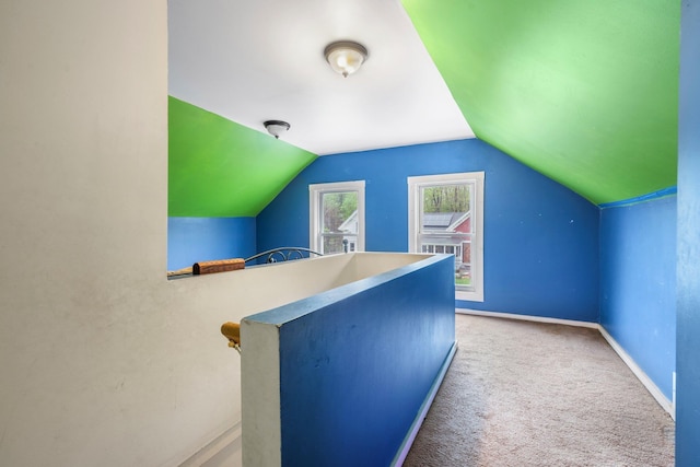 28 Putnam Hill Rd, Lyndeborough, NH 03082 - additional living space with carpet flooring, lofted ceiling, and baseboards