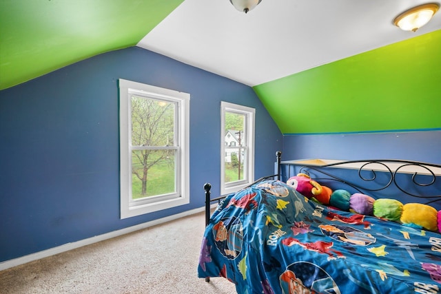 28 Putnam Hill Rd, Lyndeborough, NH 03082 - carpeted bedroom featuring lofted ceiling and baseboards