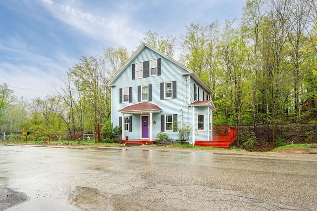 28 Putnam Hill Rd, Lyndeborough, NH 03082 - victorian home featuring a deck