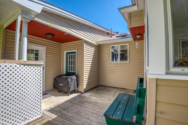 15 Garys Dr, Littleton, NH 03561 - wooden deck featuring grilling area
