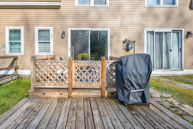 45 Haynesville Ave Unit 3, Conway, NH 03818 - wooden deck featuring area for grilling