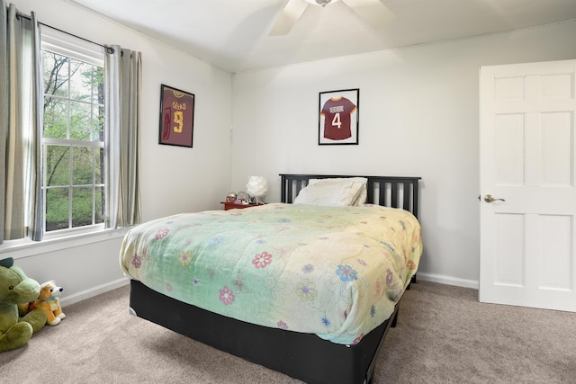 15 Roosevelt Dr, Bedford, NH 03110 - bedroom with carpet floors, baseboards, and a ceiling fan