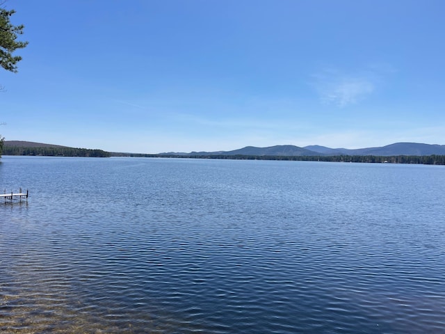 water view featuring mountains