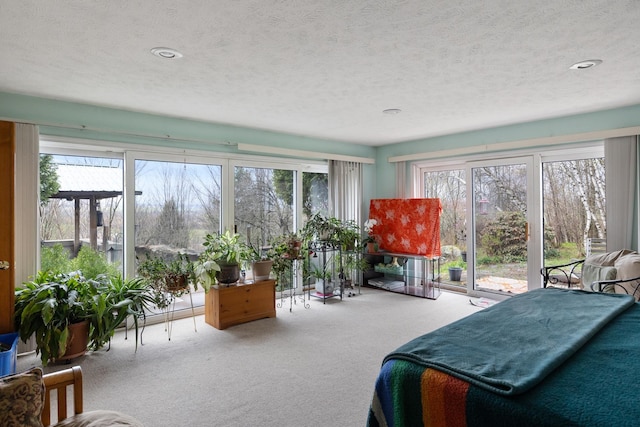 331 Gilman Rd, Sheldon, VT 05450 - carpeted bedroom featuring a textured ceiling