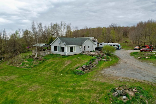 331 Gilman Rd, Sheldon, VT 05450 - aerial view of property and surrounding area with a heavily wooded area