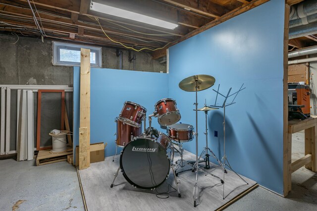 view of basement