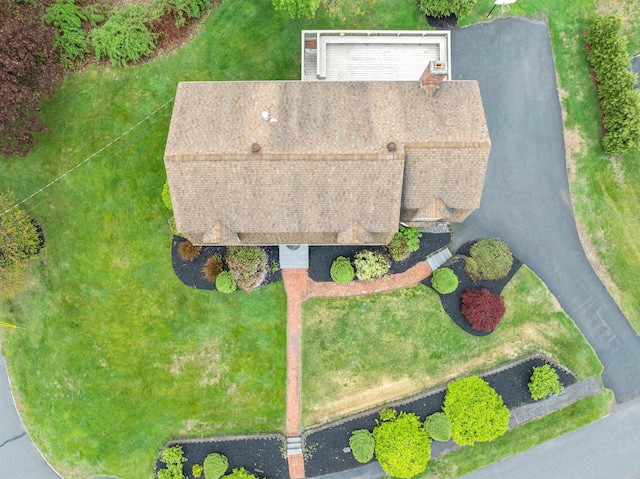 view from above of property