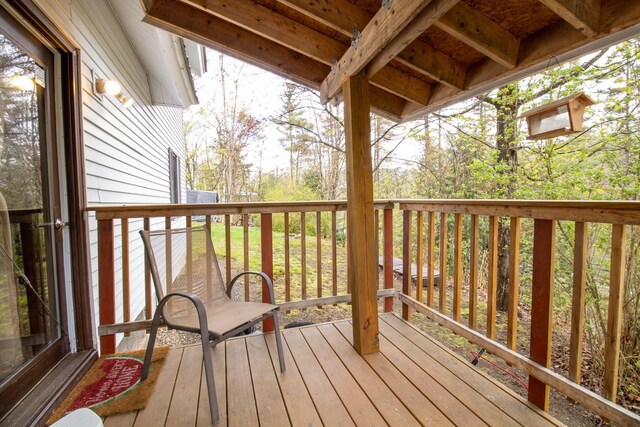 43 Parker Ledge Rd, Woodstock, NH 03262 - view of deck