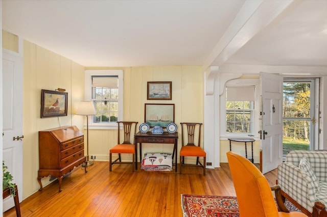 144 Parsons Rd, Dublin, NH 03444 - living area with wood-type flooring and healthy amount of natural light