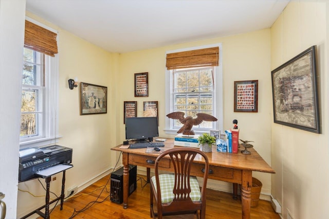 144 Parsons Rd, Dublin, NH 03444 - office area featuring wood finished floors and baseboards