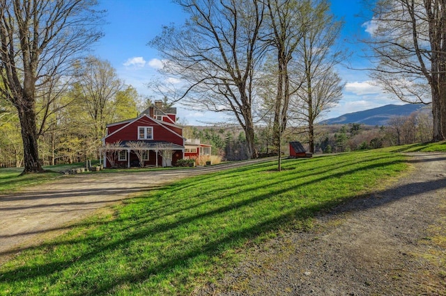 144 Parsons Rd, Dublin, NH 03444 - view of green lawn featuring dirt driveway
