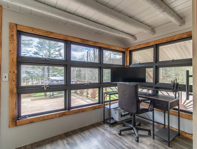 7206 S Wheelock Rd, Wheelock, VT 05851 - office space with wood finished floors