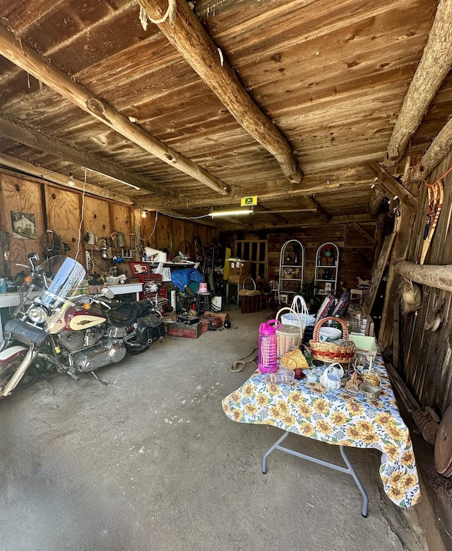miscellaneous room featuring a garage