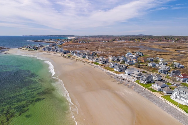 150 Webhannet Dr, Wells, ME 04090 - aerial view of residential area with expansive beach
