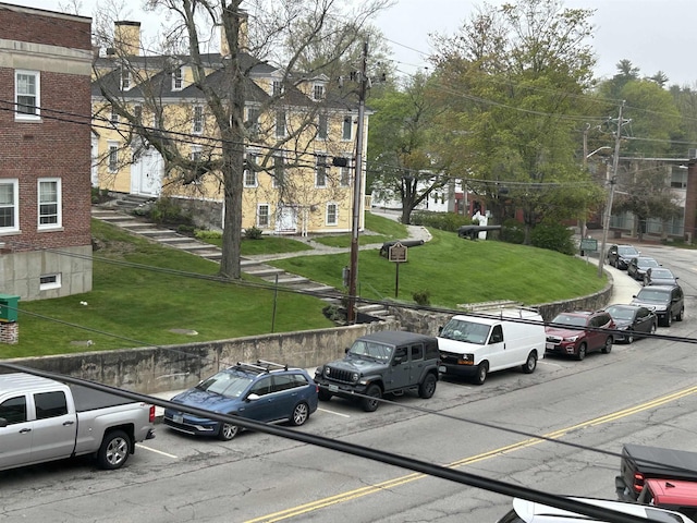 view of car parking