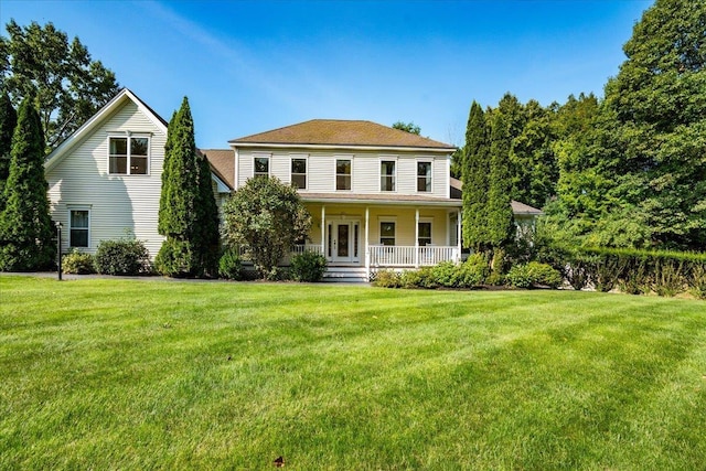 371 Tibbetts Hill Rd, Goffstown, NH 03045 - view of front of property with covered porch and a front yard