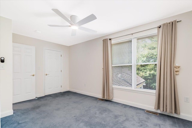 371 Tibbetts Hill Rd, Goffstown, NH 03045 - unfurnished bedroom with carpet flooring and a ceiling fan