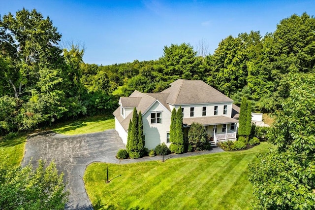 371 Tibbetts Hill Rd, Goffstown, NH 03045 - aerial view of property and surrounding area featuring a forest
