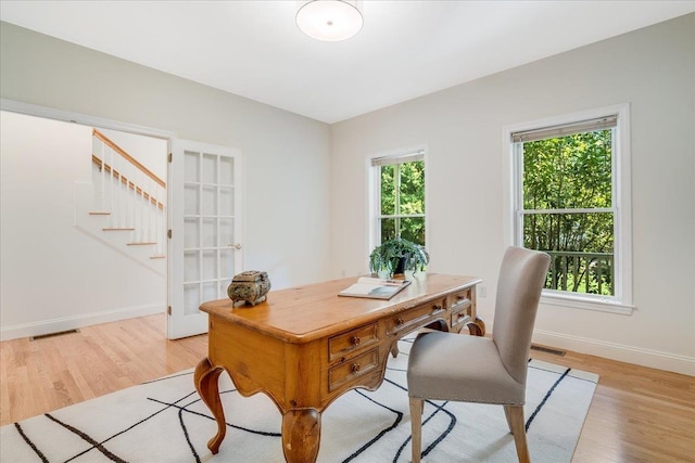 371 Tibbetts Hill Rd, Goffstown, NH 03045 - office with light wood-style flooring and baseboards