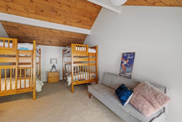 28 Fox Run Rd Unit 1And 2, Lincoln, NH 03251 - bedroom with carpet flooring and wooden ceiling