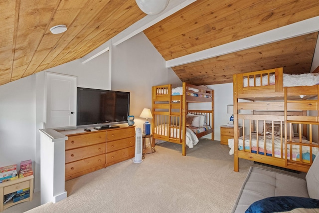 28 Fox Run Rd Unit 1And 2, Lincoln, NH 03251 - bedroom featuring carpet flooring and wood ceiling