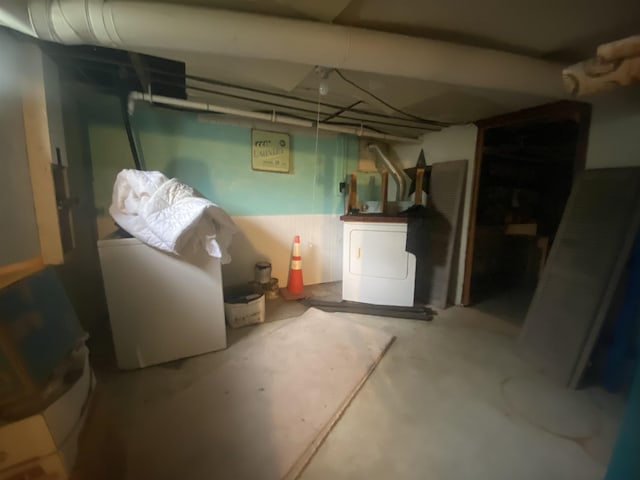 108B Main St Unit B, Plaistow, NH 03865 - below grade area with washer / clothes dryer