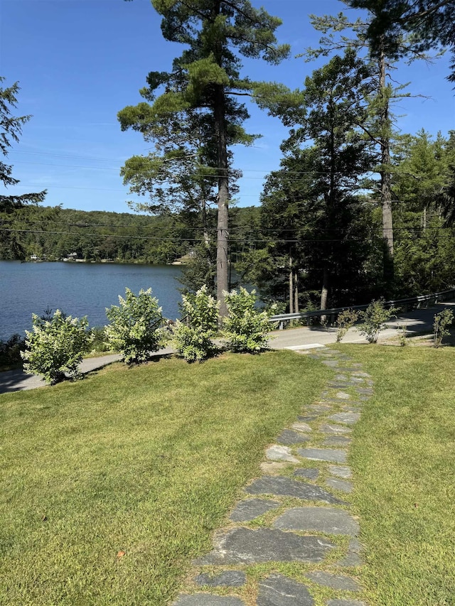 406 Partridge Lake Rd, Littleton, NH 03561 - water view with a heavily wooded area