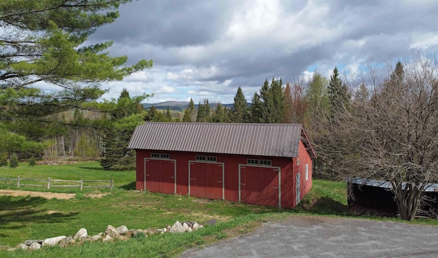 1202 Cotton Rd, Lyndon, VT 05851 - view of barn featuring a mountain view