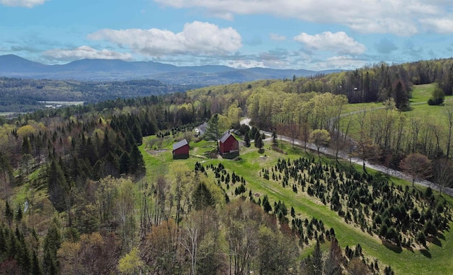 1202 Cotton Rd, Lyndon, VT 05851 - aerial view of property's location featuring mountains and a heavily wooded area
